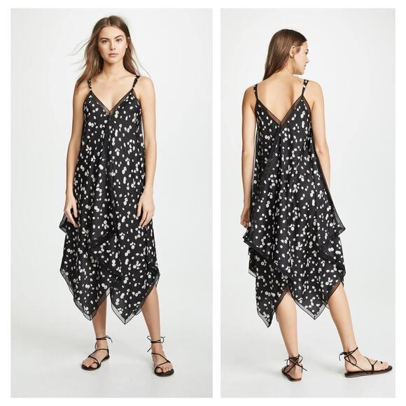 Jason Wu Spring Daisy Handkerchief Hem Dress Size 10 - Picture 1 of 7